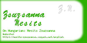 zsuzsanna mesits business card